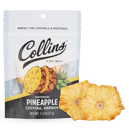 Collins Dehydrated Pineapple Cocktail Garnish Slices, 1.3 oz – Made