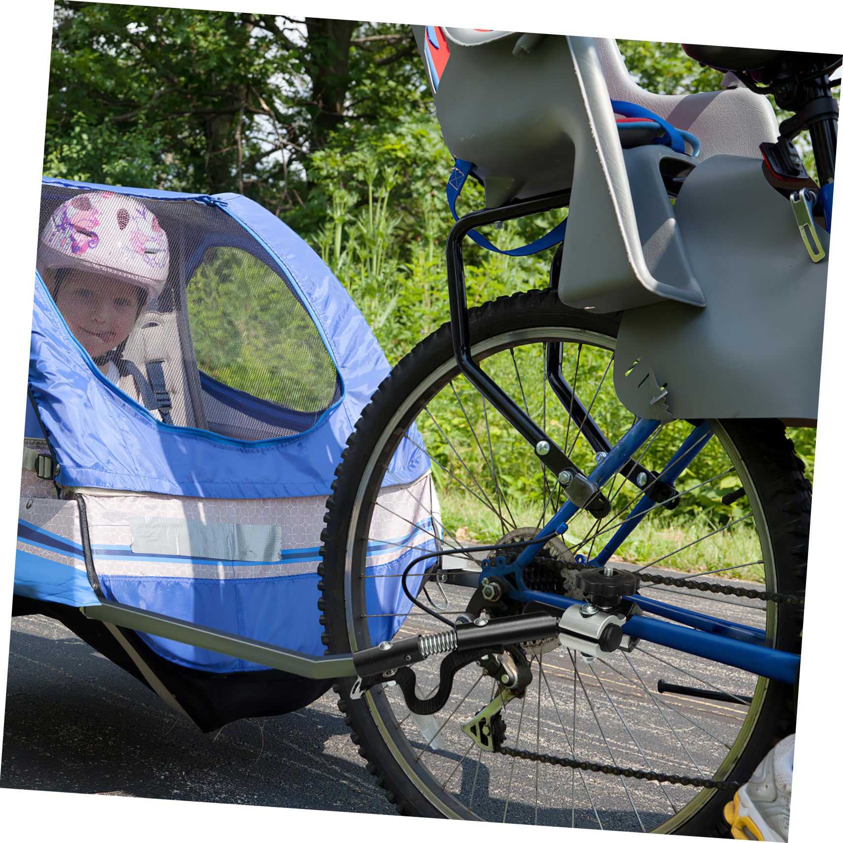 Homoyoyo Remorque de vélo Universelle en Alliage d'aluminium pour remorque de vélo