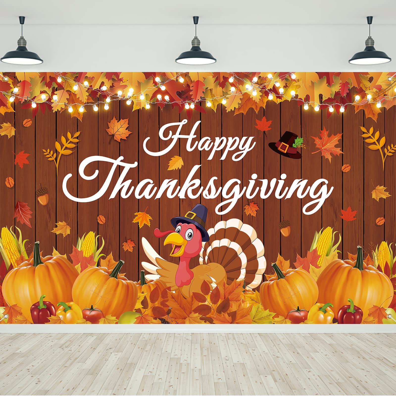 Happy Thanksgiving Banner, Thanksgiving Decorations, 72
