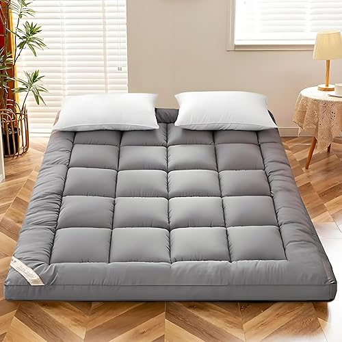 Japanese Futon Mattress 4" Extra Thick, Foldable Japanese Floor Mattress Easy to Store for Lounge - Roll Up Mattress Dormitory Guest Room(Twin)