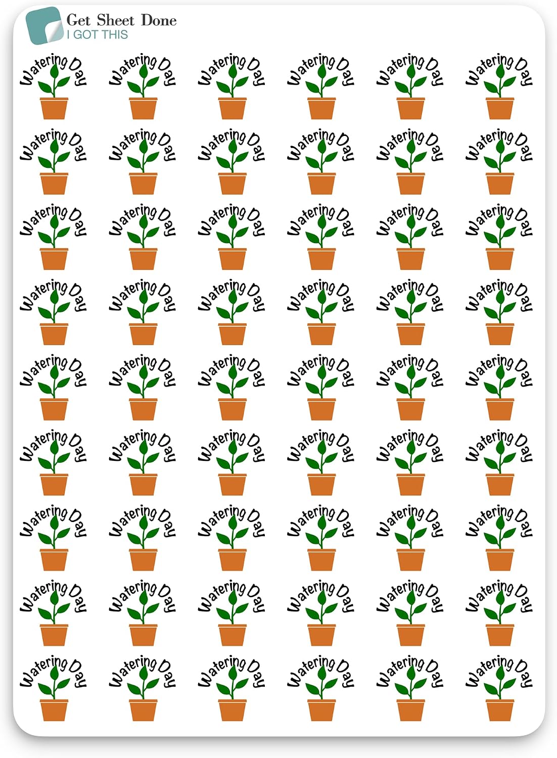 Plant Planner Stickers Chore Tracker Reminder Adult Planner Accessories image 2