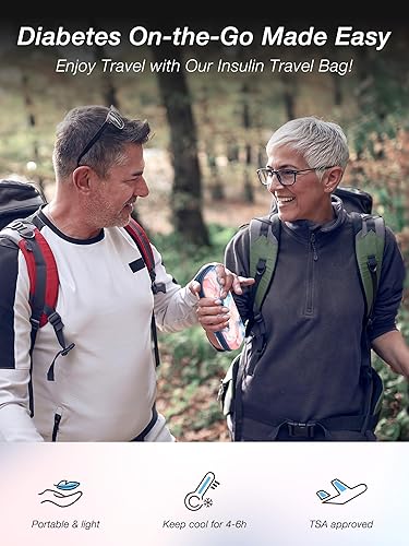 Miniatura 8 de Leng Ke Paquete de 4 paquetes de hielo para estuche de viaje de insulina, bolsa de hielo reutilizable aprobada por la TSA para la mayoría de los