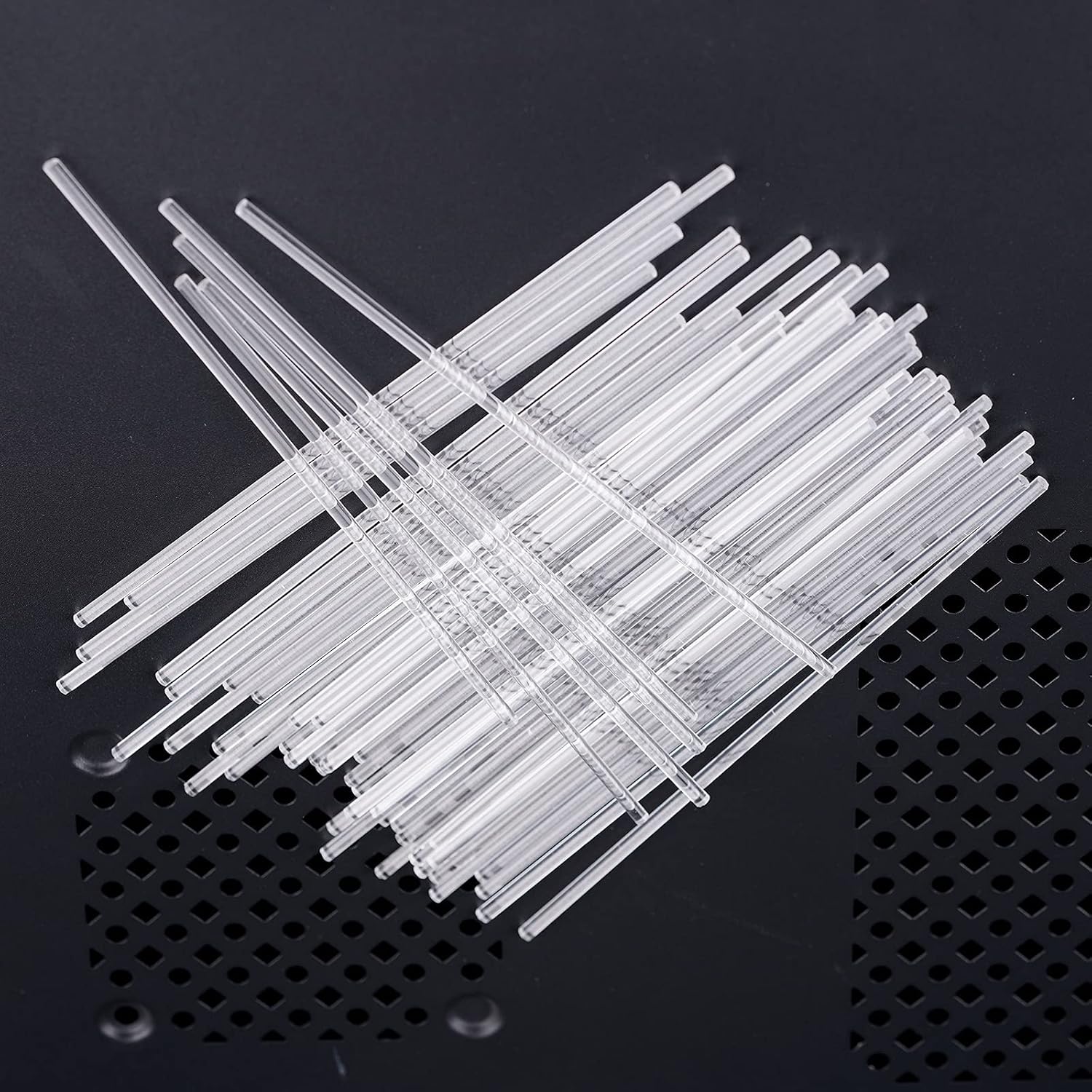 50 Pieces Acrylic Lollipop Sticks, Clear Cake Pops for Candy Dessert Chocolate Handmade DIY, 4 Inch(3mm Diameter)