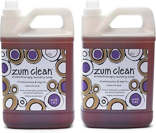 Miniatura 31 de Indigo Wild Zum Clean - Jabón líquido de lavandería a base de plantas, contiene bicarbonato de sodio, aceites esenciales y aceite de coco