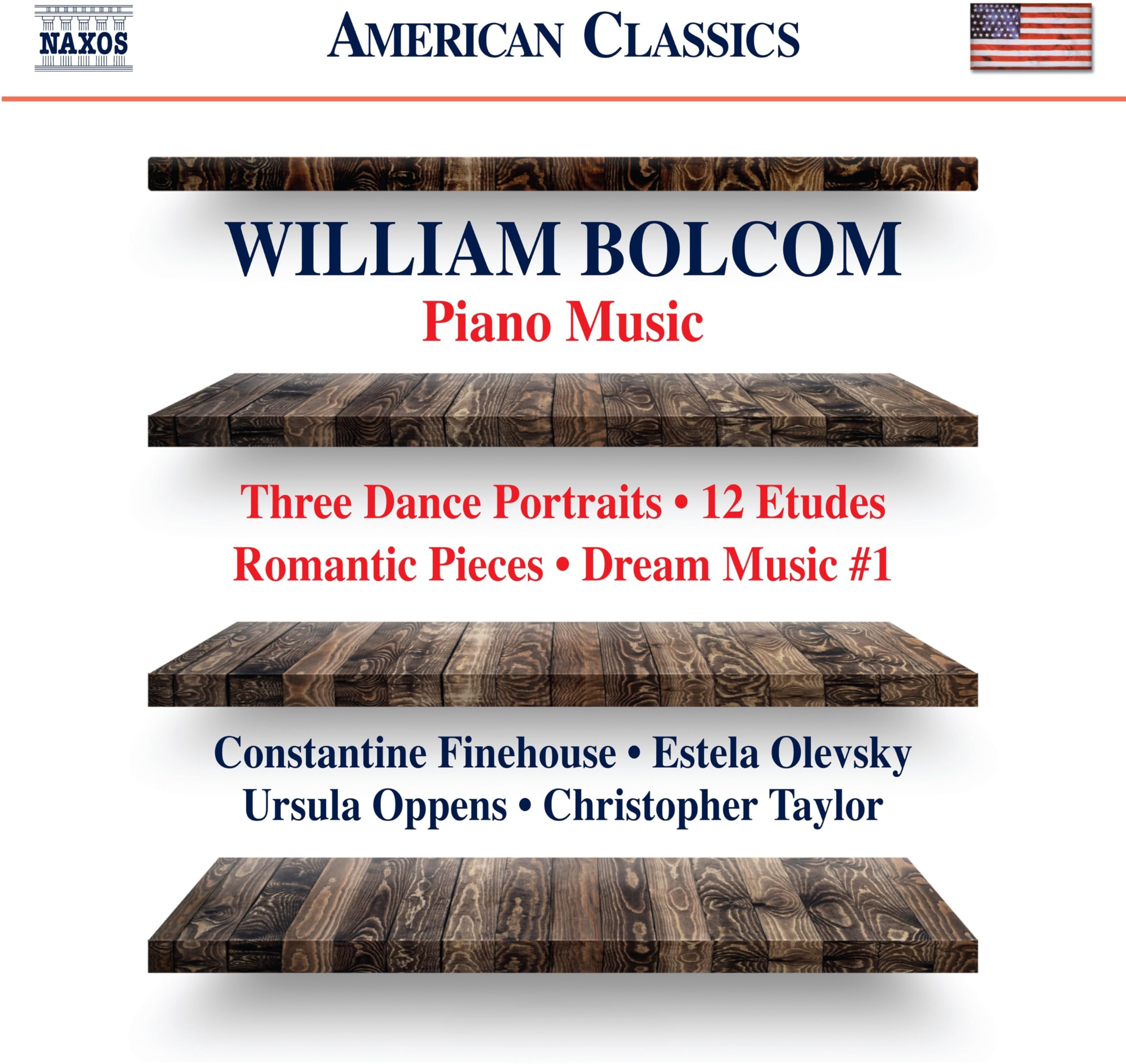 William Bolcom: Piano Music - Three Dance Portraits, 12 Etudes, Romantic Pieces, Dream Music