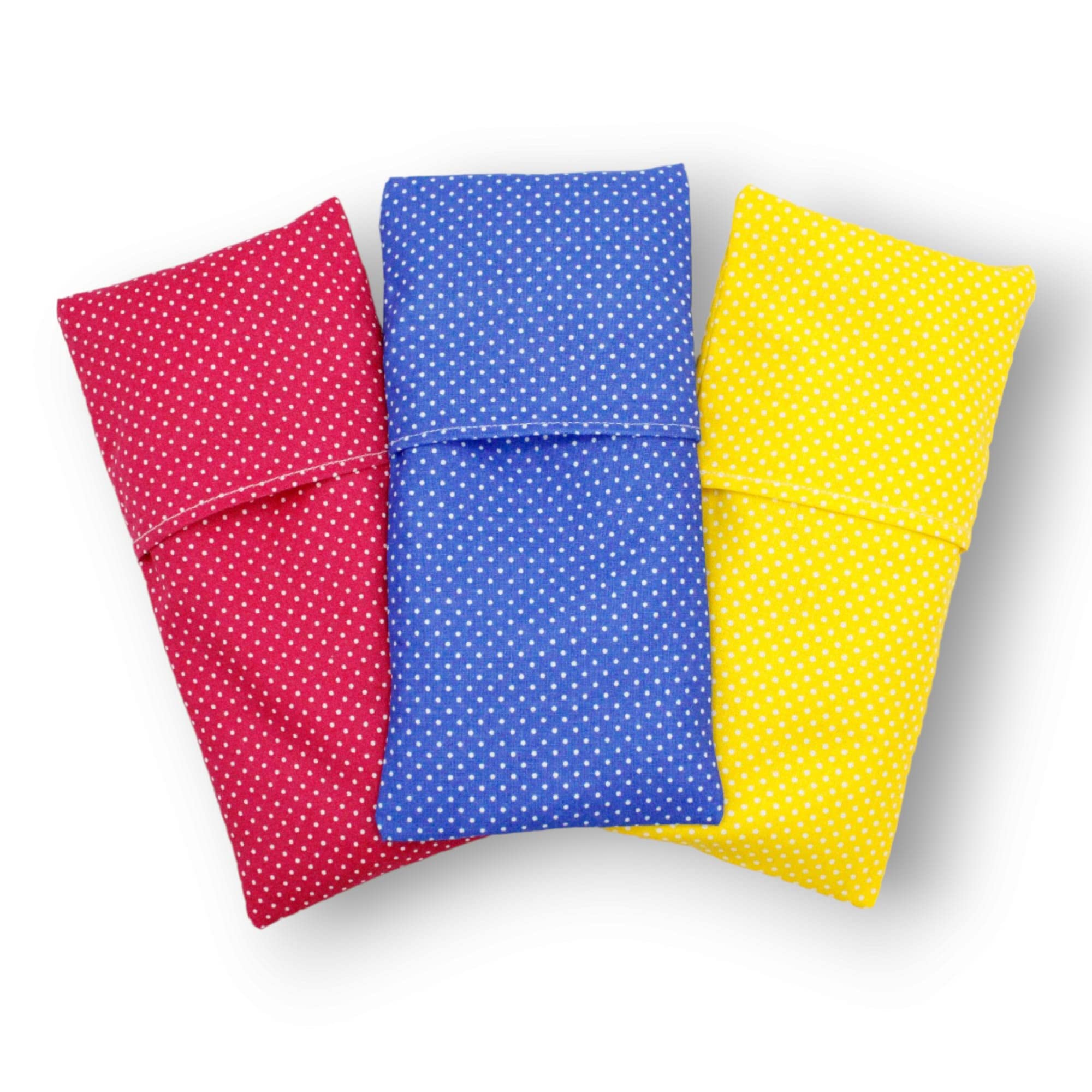 Coussins pour les yeux "Pack 6 Colori" - Graines de Lavande et de riz - Yoga, méditation, relaxation, reposer des yeux