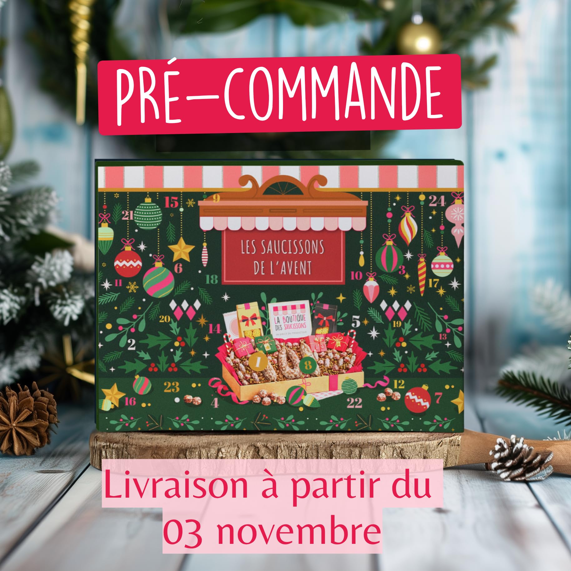 Calendrier de l'avent saucisson artisanaux