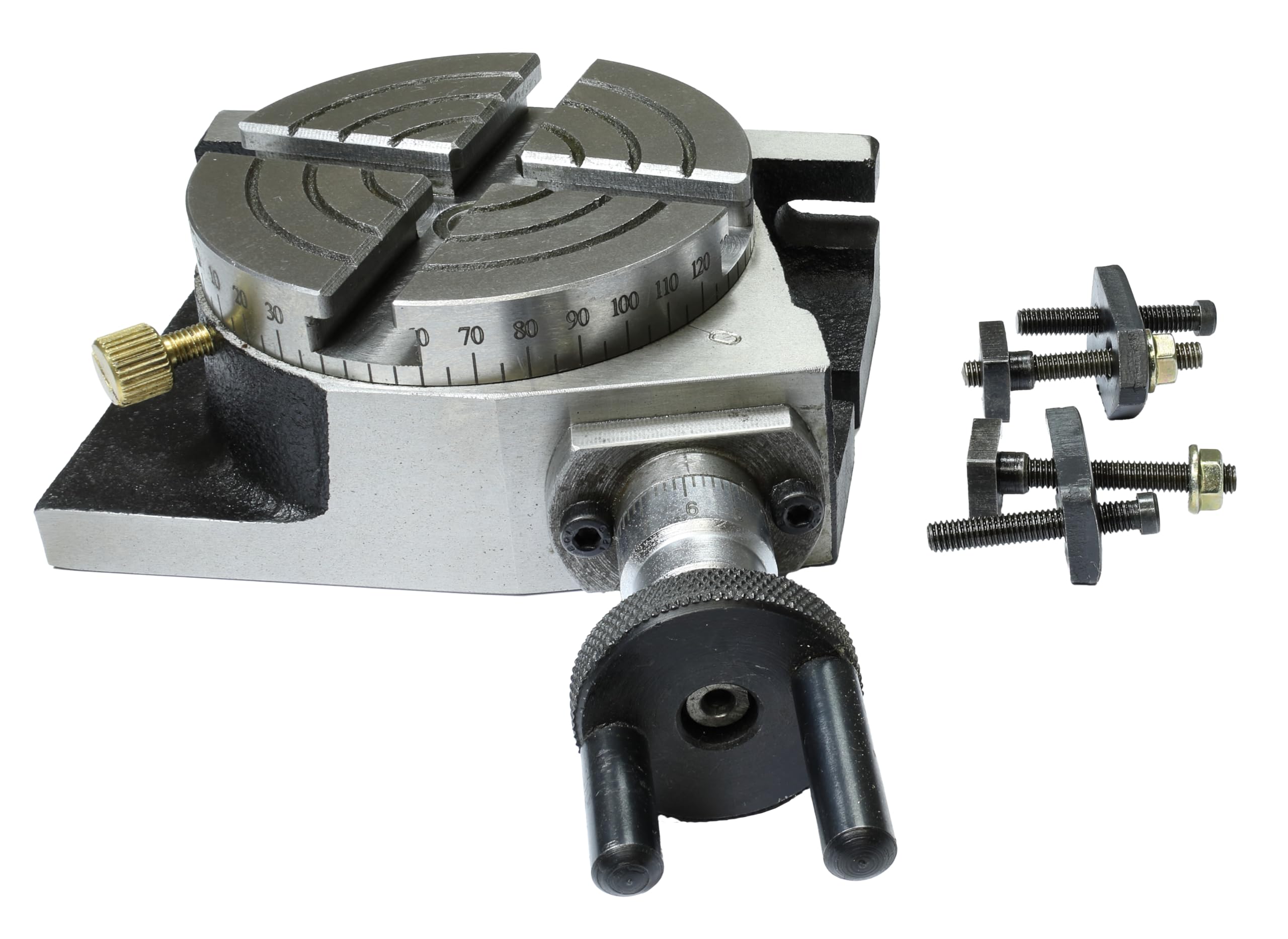 Horizontal-Vertikal- Rundteiltisch 150 Mm Mit Indexierset Aufspannwerkzeug Und Reitstock