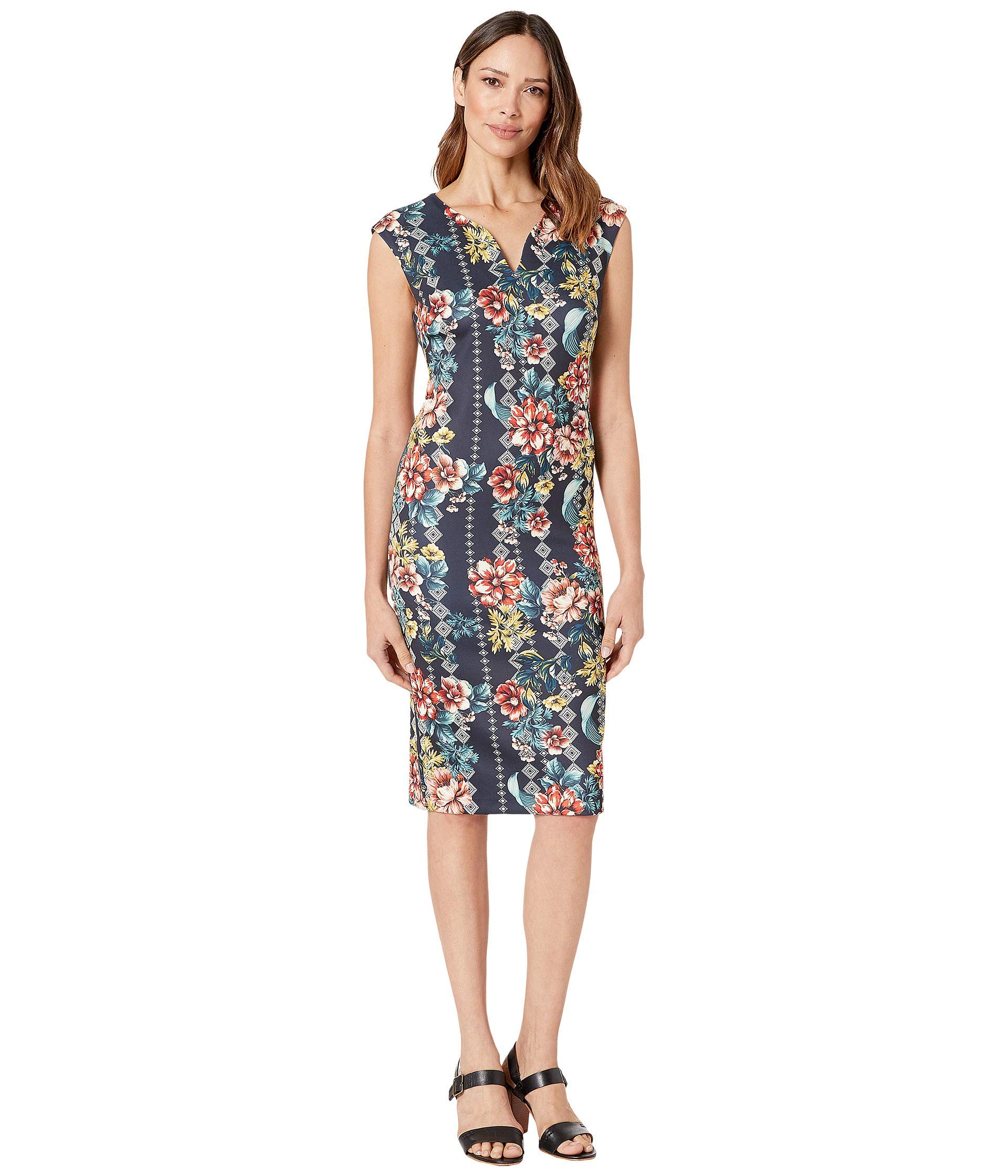 sachin and babi light blue dress ECI | Dresses | Eci Sz 4 Stainglass Sheath Dress With Bateau Neckline main image 0