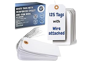 Pre-Attached Wire Hang Tags with Size Labels
