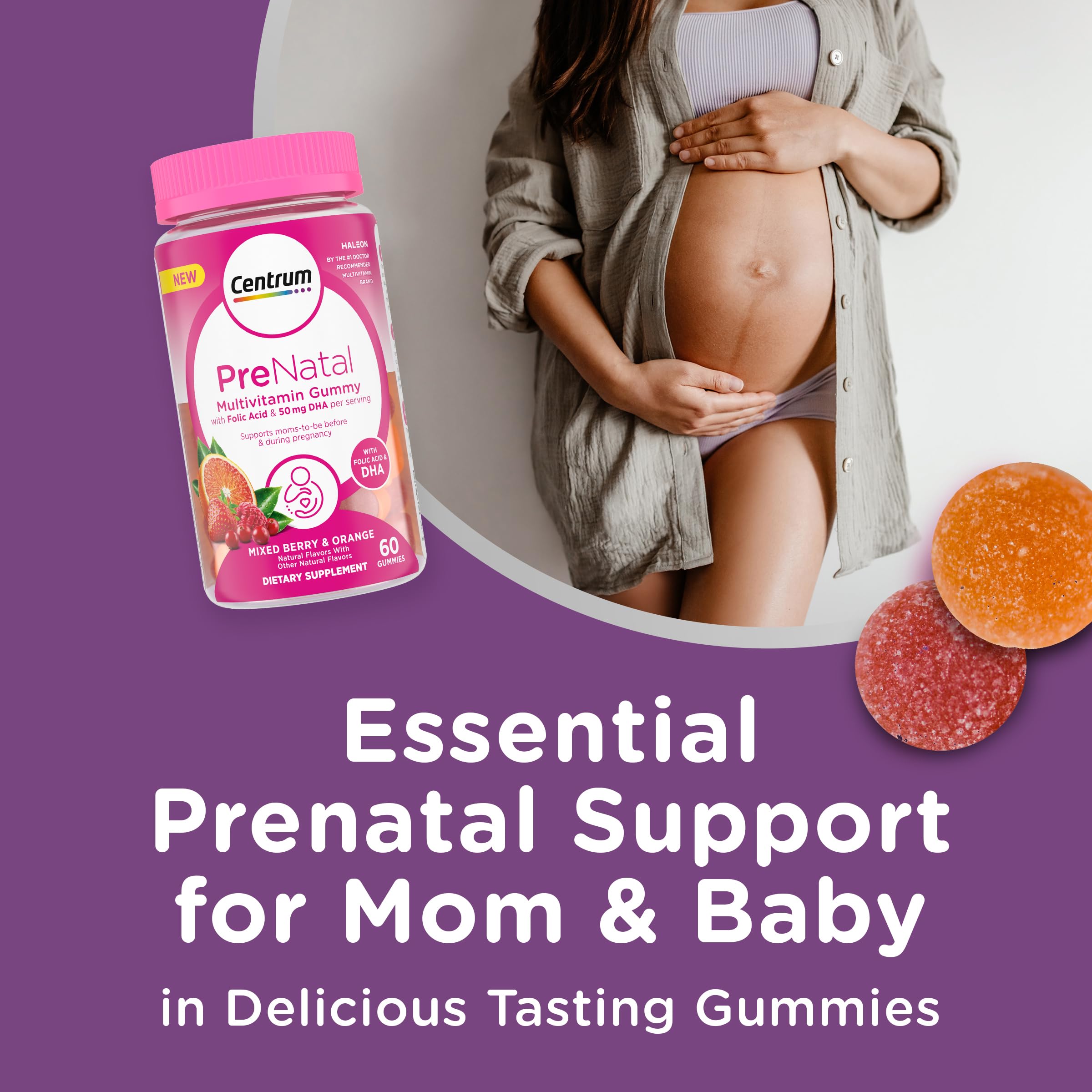 Centrum Prenatal Multivitamin Gummies, 60 Count — Amazon image 2