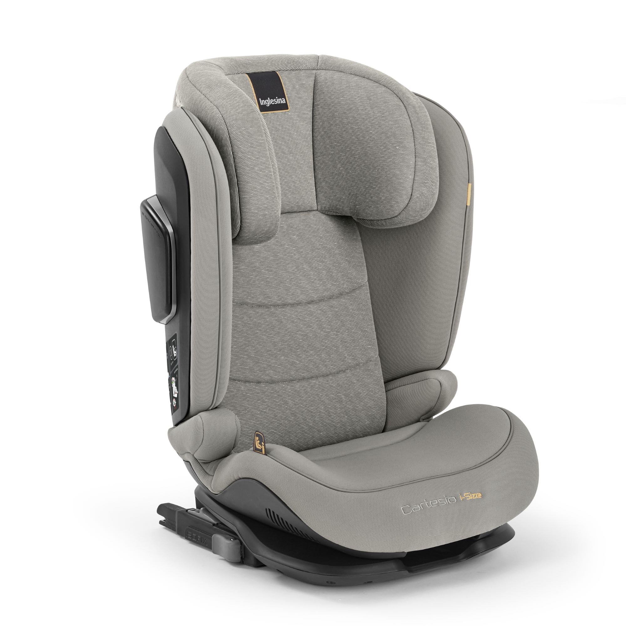 Siège auto Inglesina Cartesio i-Size, Isofix, pour enfants de 3 à 12 ans, de 100 à 150 cm, Moon Grey