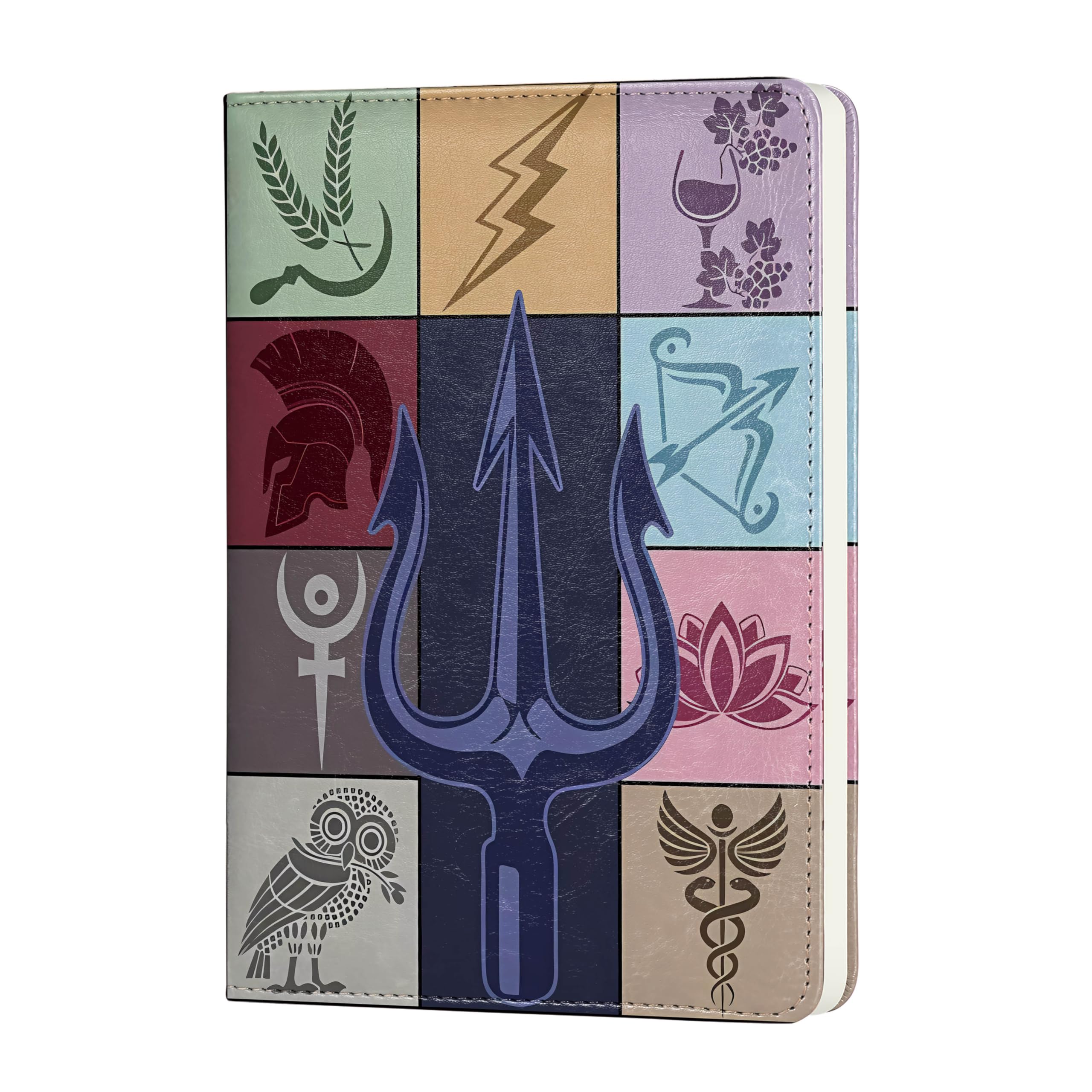 JOHSBYD Camp Half Blood Gift Camp Half Blood Leather Journal Notebook for Book Lover Flying Horse Gift Percy Fans Gift Percy Movie Gift Mythology Gift