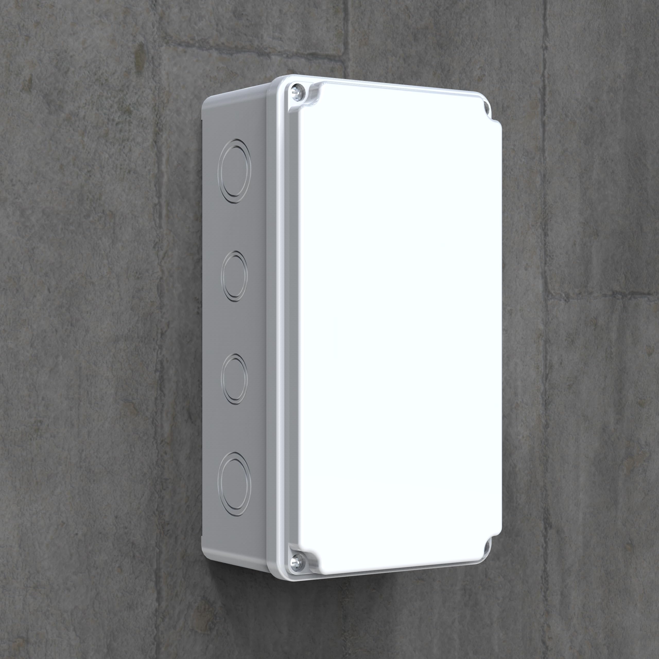 YAVUZ Buat Kutusu, Bağlantı Kutusu, Dağıtım Kutusu IP65 Su Geçirmez 120 x 220 x 80 mm Muhafaza Kutusu POLİ 032-1222