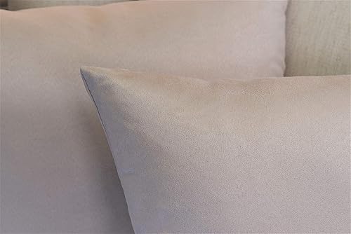 Miniatura 4 de Funda decorativa de almohada MoonRest, de micro gamuza, 2 unidades, cubierta para cojín de gamuza sintética, (juego de 2 unidades)