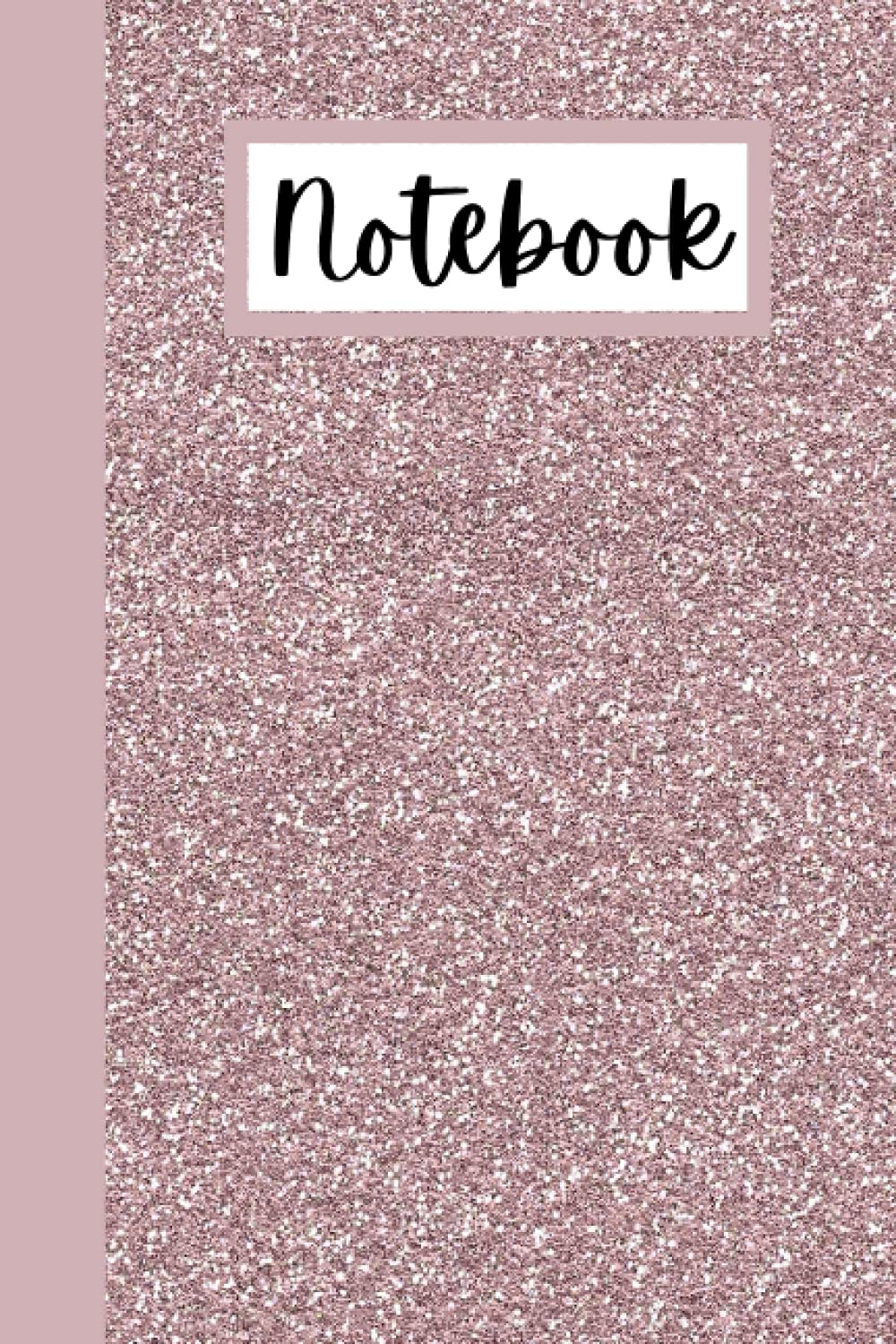 Notebook: cute sparkly pink notebook blank lined journal