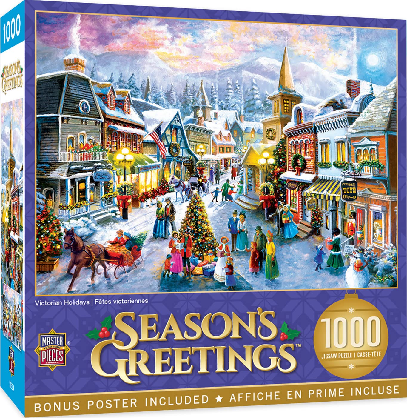 MasterPieces 1000 sztuk świątecznych puzzli - wiktoriańskie święta - 48 cm x 68 cm