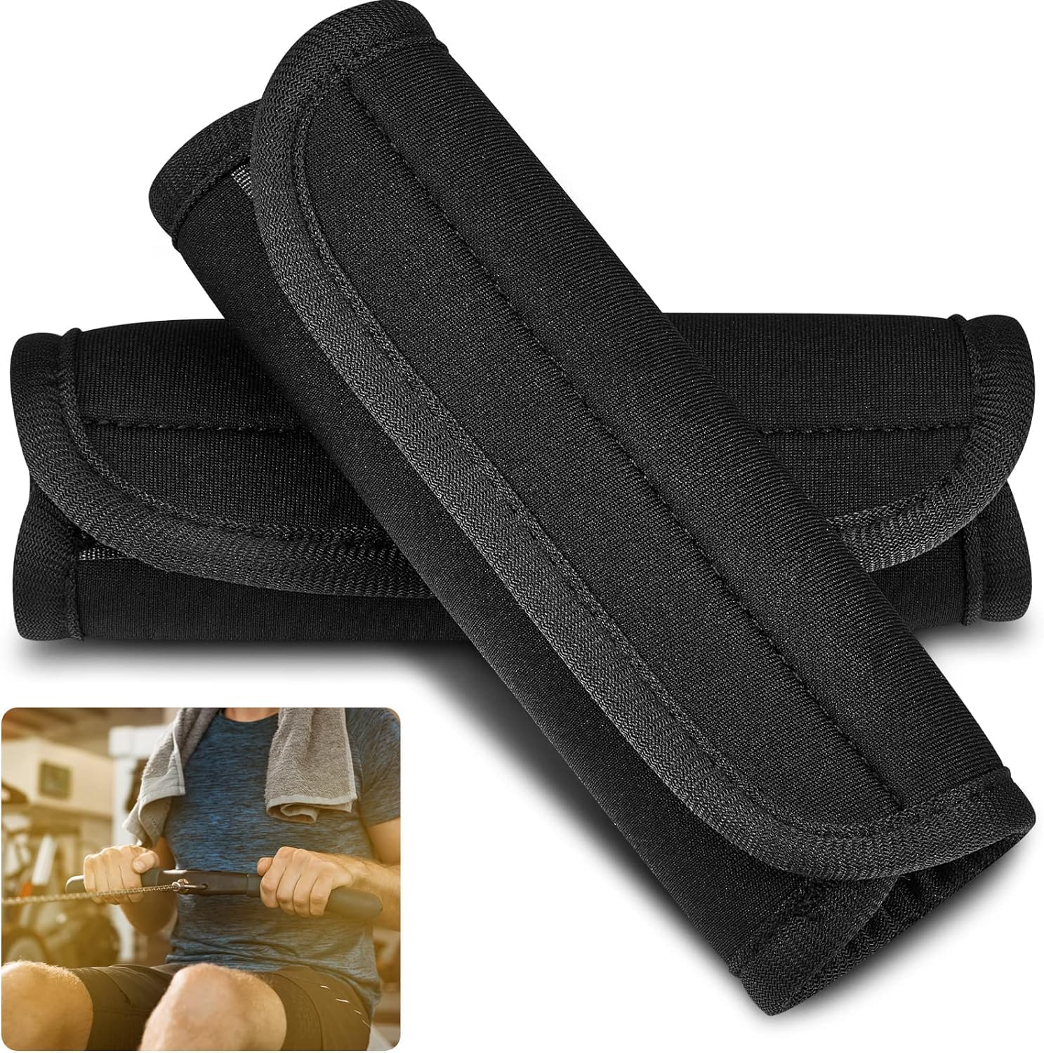 NIHSPRUHAY 4 Pcs Rower Handle Cover Rubber Handle Grips Rowing Machine Accessories for Indoor Fitness Equipment, 5.71 x 6.1 Inches, Black (B0CRL5NW82) Amazon Price History, Amazon Price Tracker