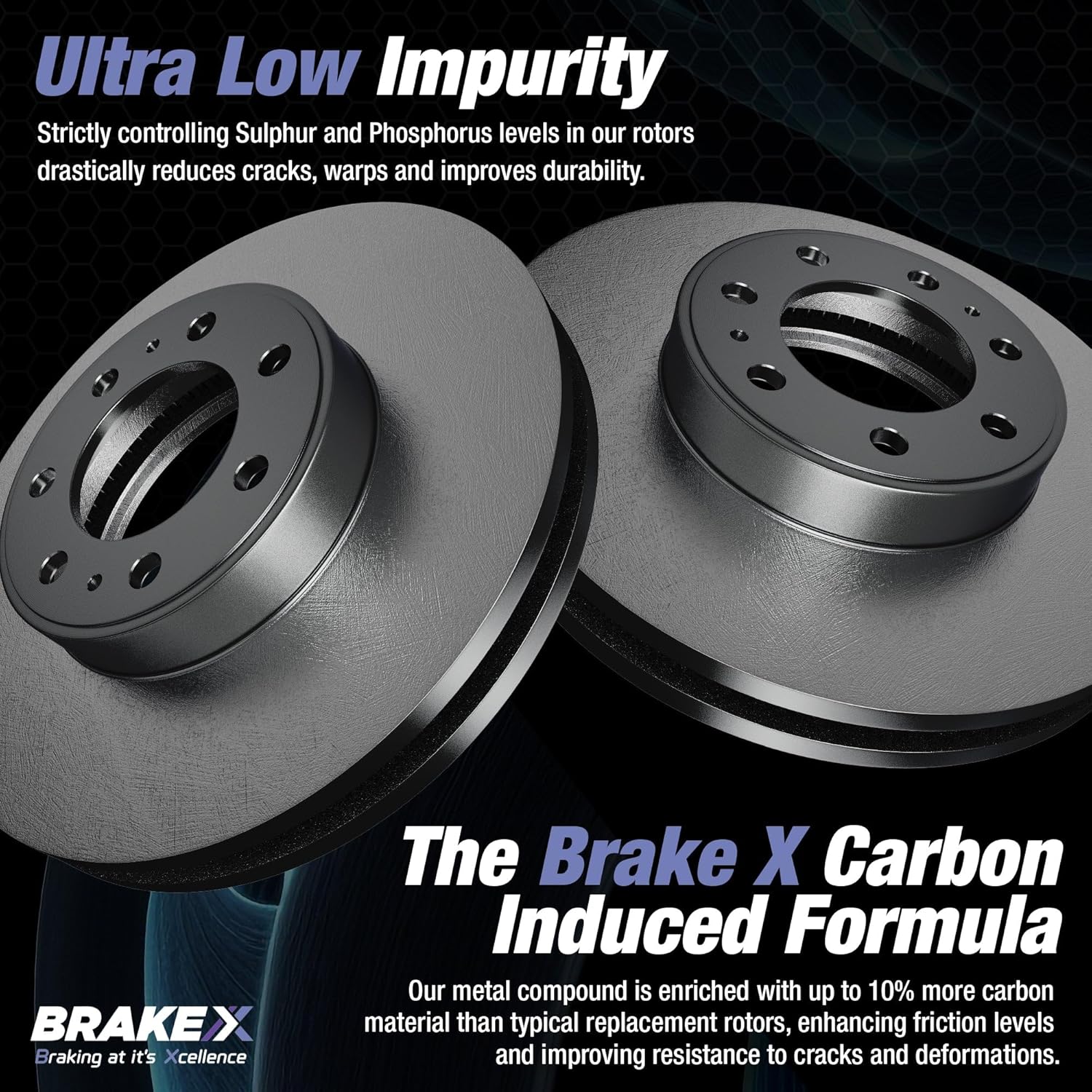 Brake X 交換用ブレーキパッドとローターキット 1999-2004 Chevrolet