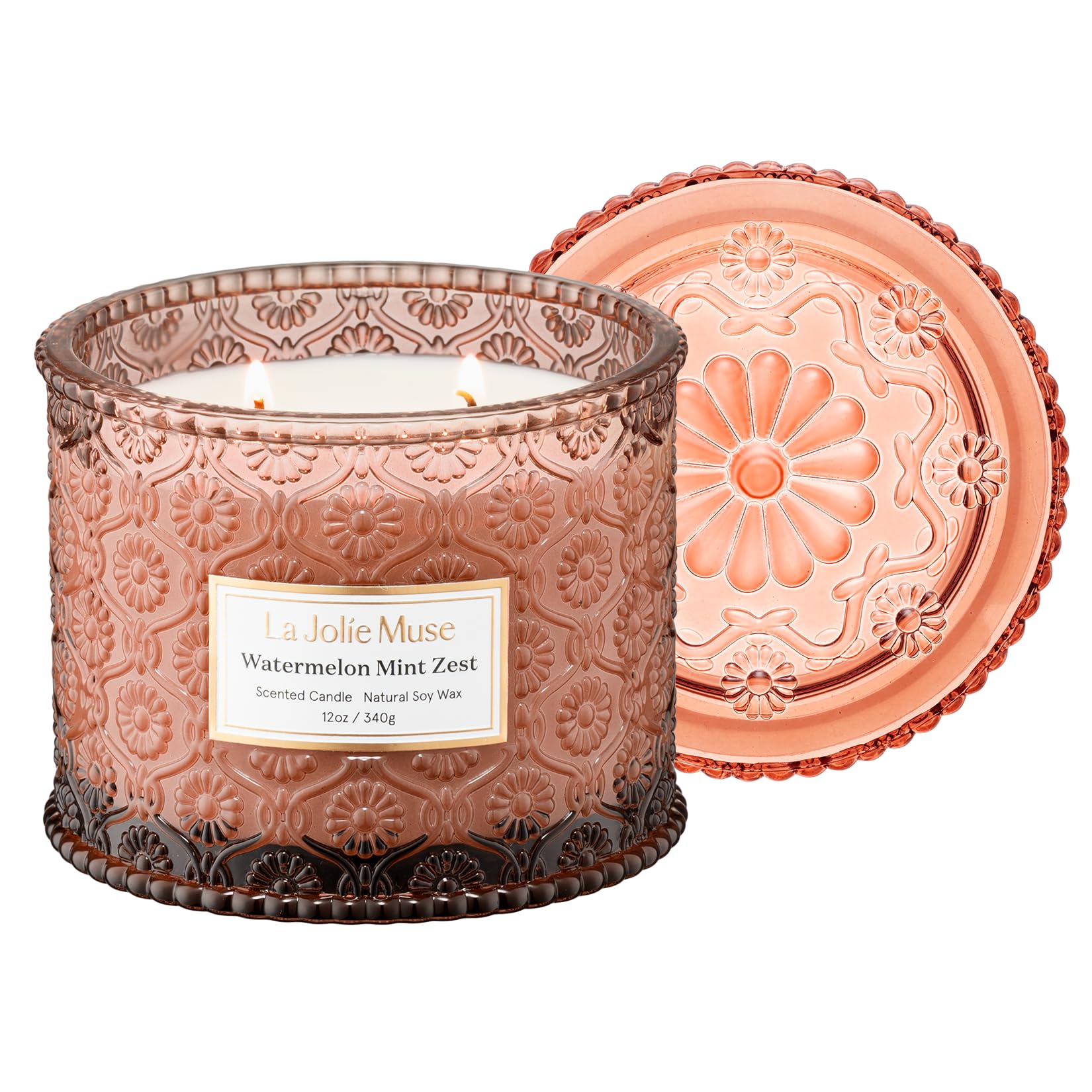 Amazon.com: LA JOLIE MUSE Watermelon Mint Zest Scented Candle for