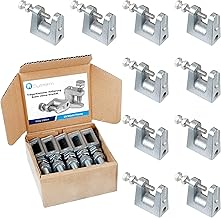 SYSTERM Morsetto supporto in acciaio zincato per sistemi di ventilazione e altri - M10 (10 mm) - set da 10 pezzi