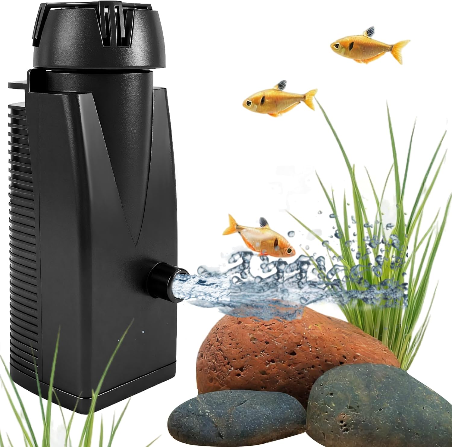 Aquarium Filter Skimmer, Aquarium Oberflächenskimmer 300 L/H, 4W Leiser Aquariumfilter für Aquarien bis 350L, Ölfilmentferner Aquarium Filter Skimmer, Aquarium Oberflächenskimmer 300 L/H, 4W Leiser Aquariumfilter für Aquarien bis 350L, Ölfilmentferner