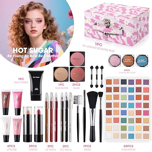 Miniatura 2 de Hot Sugar Kit de maquillaje para niñas preadolescentes de 10 a 12 años, juego de regalo de cumpleaños y Navidad para adolescentes de 16 a 18 años,