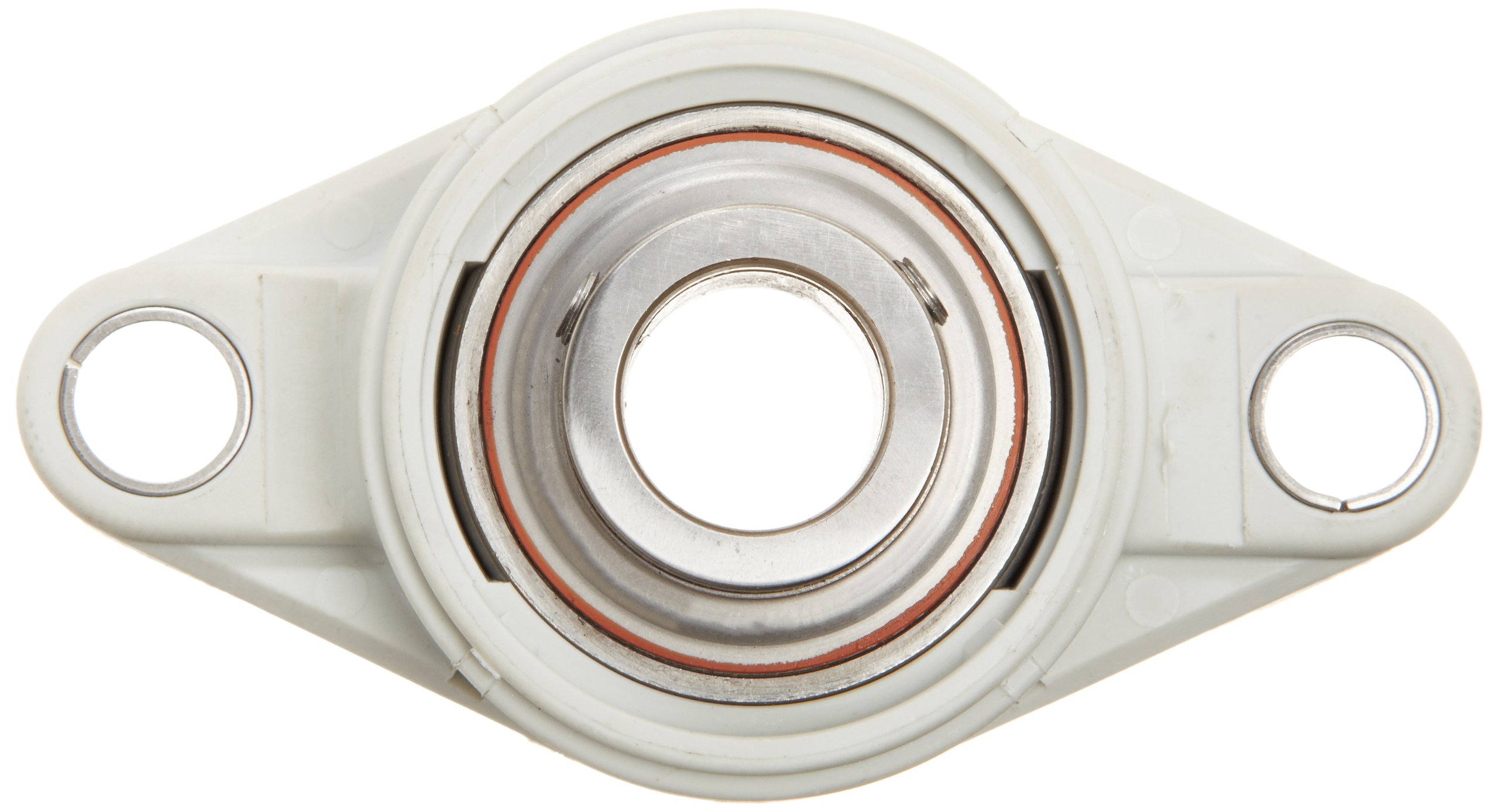 MRC C2F100SS Flange Unit, 2 Bolt Holes, Non-Relubricatable, Non-Expansion, Composite, Setscrew Locking Inner Ring, Stainless Steel Insert, Inch, 1