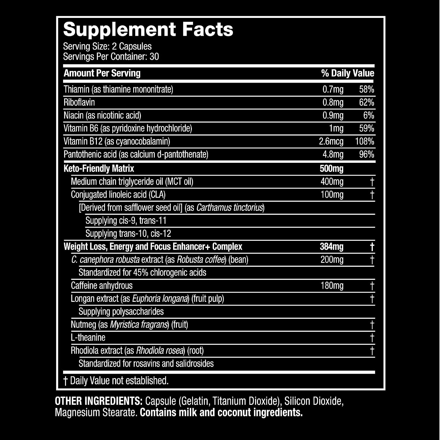 Xenadrine NextGen, Powerful Weight Loss, Energy and Focus, with MCT Oil, 60 Count (Package May Vary)