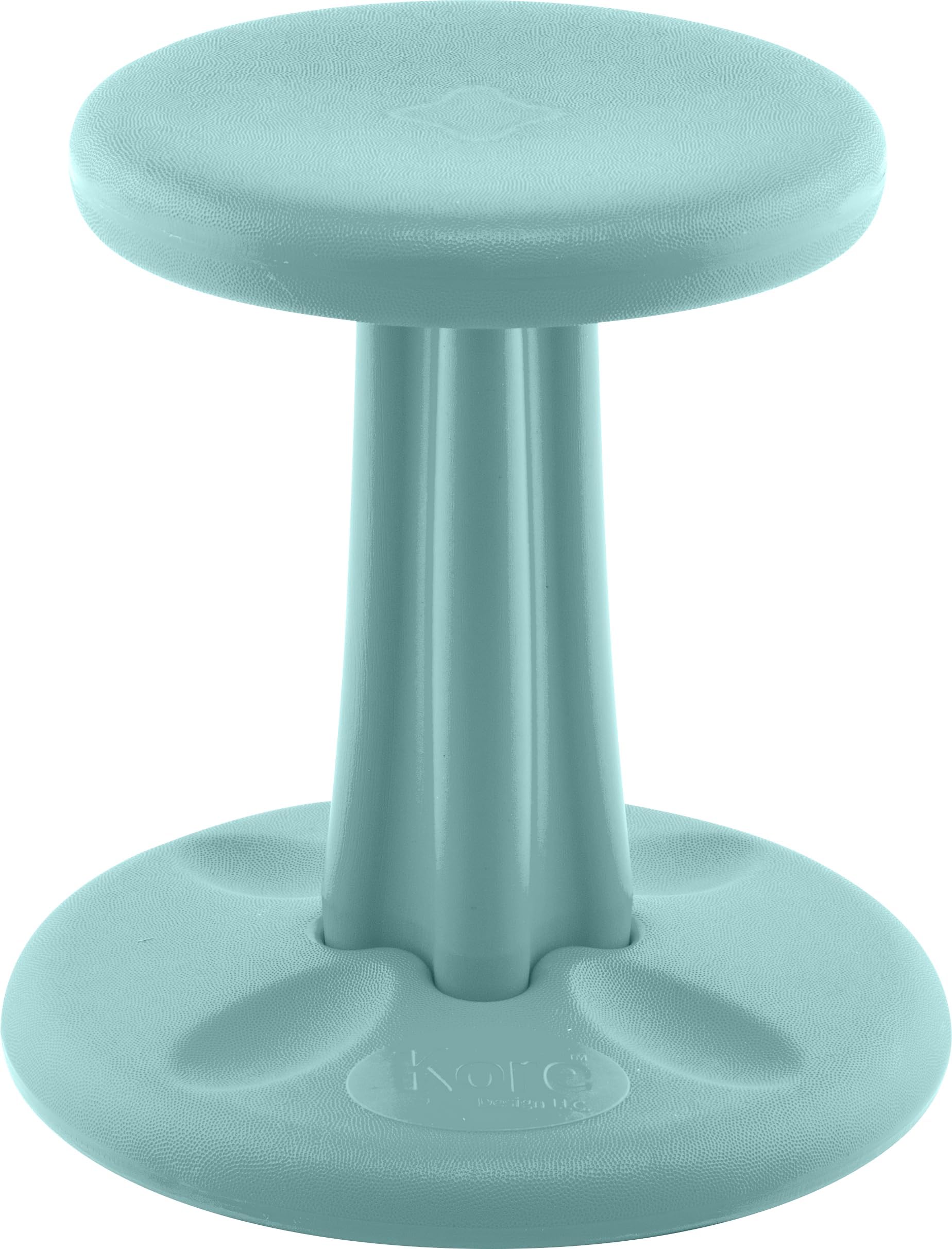 Kore Kids - Silla oscilante para niños, taburete flexible para aula, escuela primaria, TDA/TDAH, fabricado en los Estados Unidos, para niños de 8 a 9 años, grado 3 a 4, color verde azulado (16