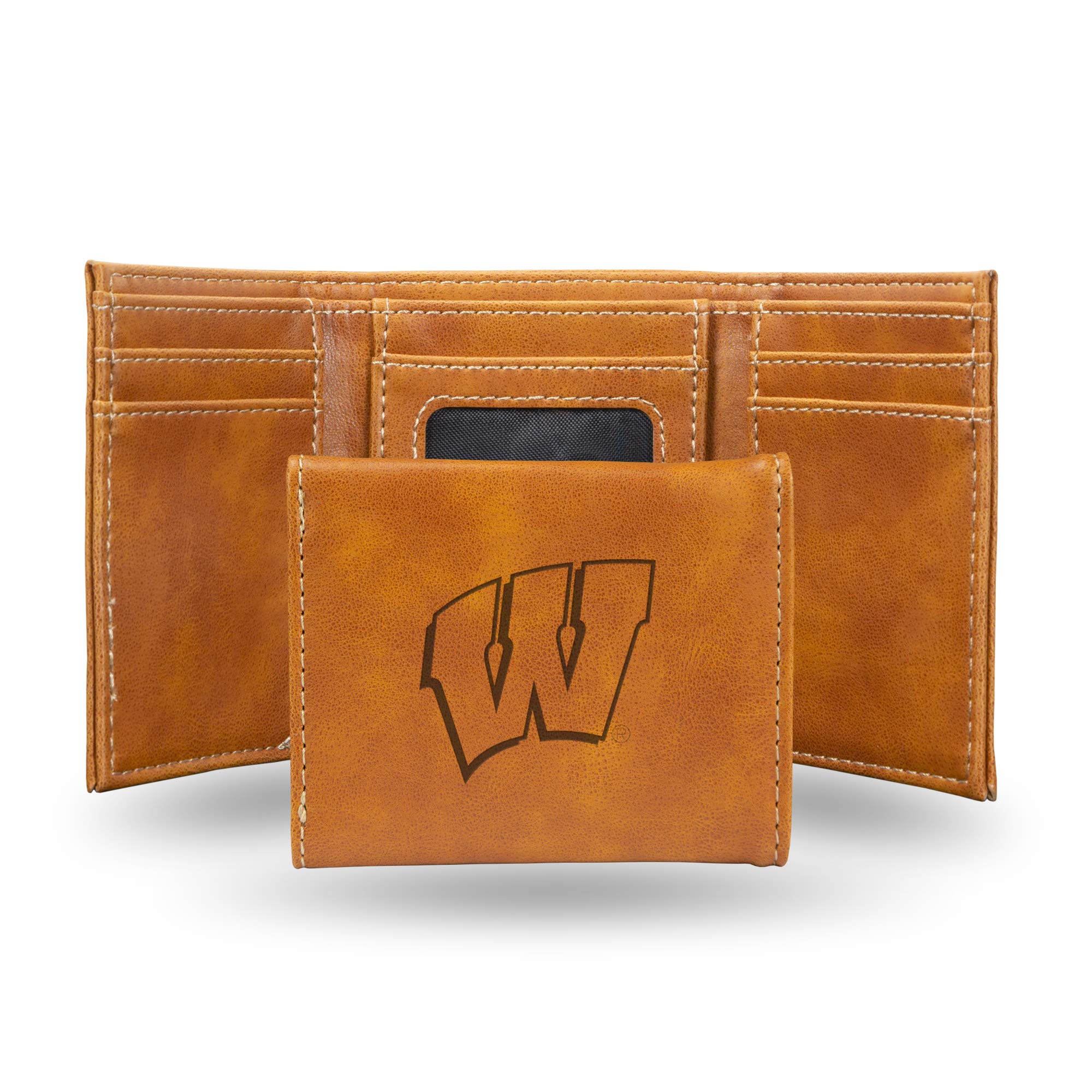 Rico Industries NCAA Laser Engraved Trifold Laser Engraved Tri-Fold Wallet - Men's Accessory