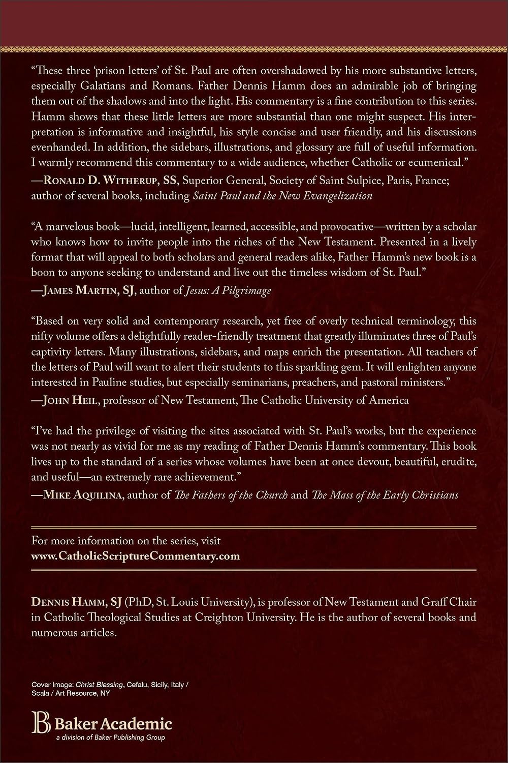 Philippians, Colossians, Philemon: A Catholic Bible Commentary on the New Testament by Trusted Biblical Scholars | CCSS (Catholic Commentary on Sacred Scripture)