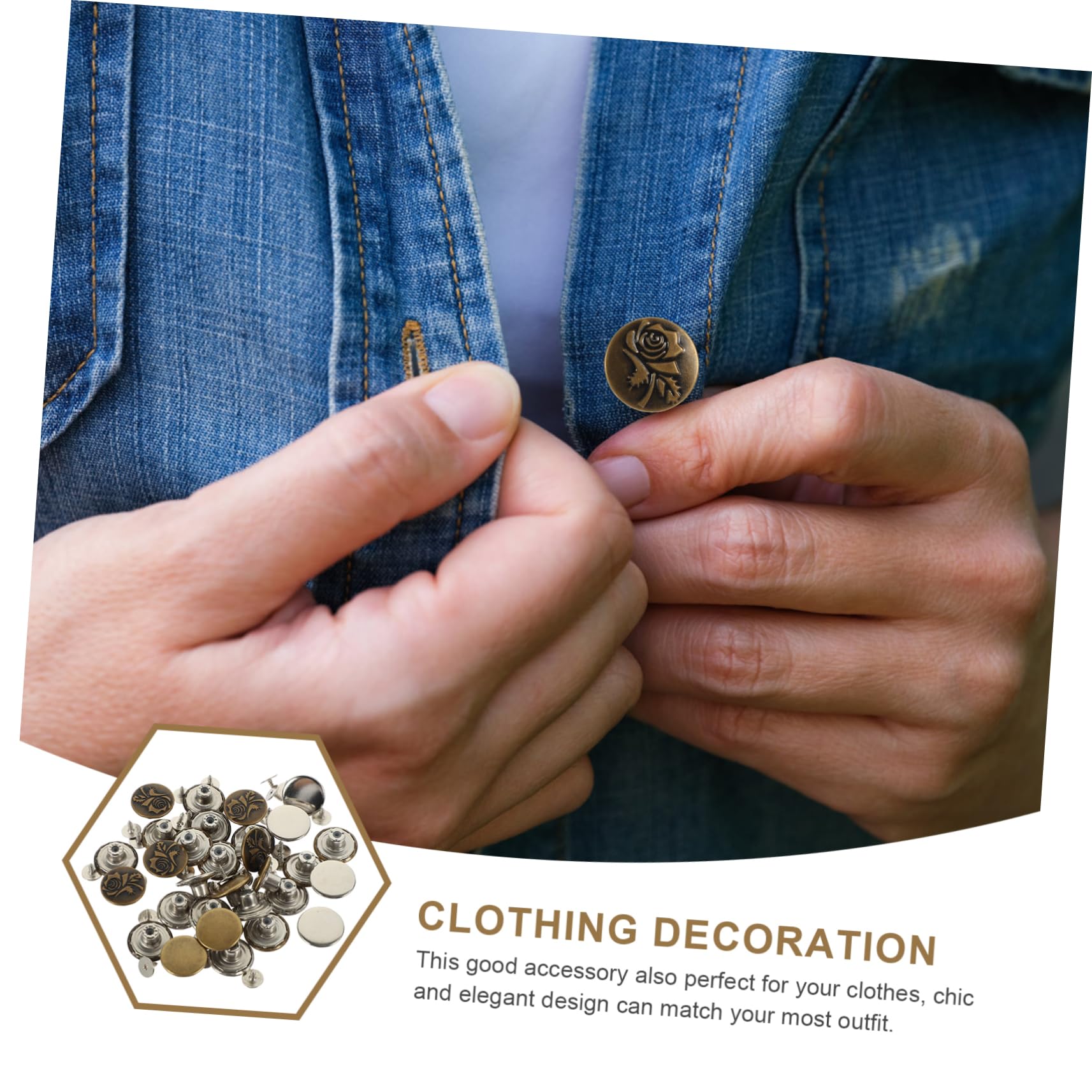 Operitacx 12sets Regolabili Per Jeans Chiusure Staccabili Per Con Cacciavite Adattabili e Pratici Per Modificare La Dei