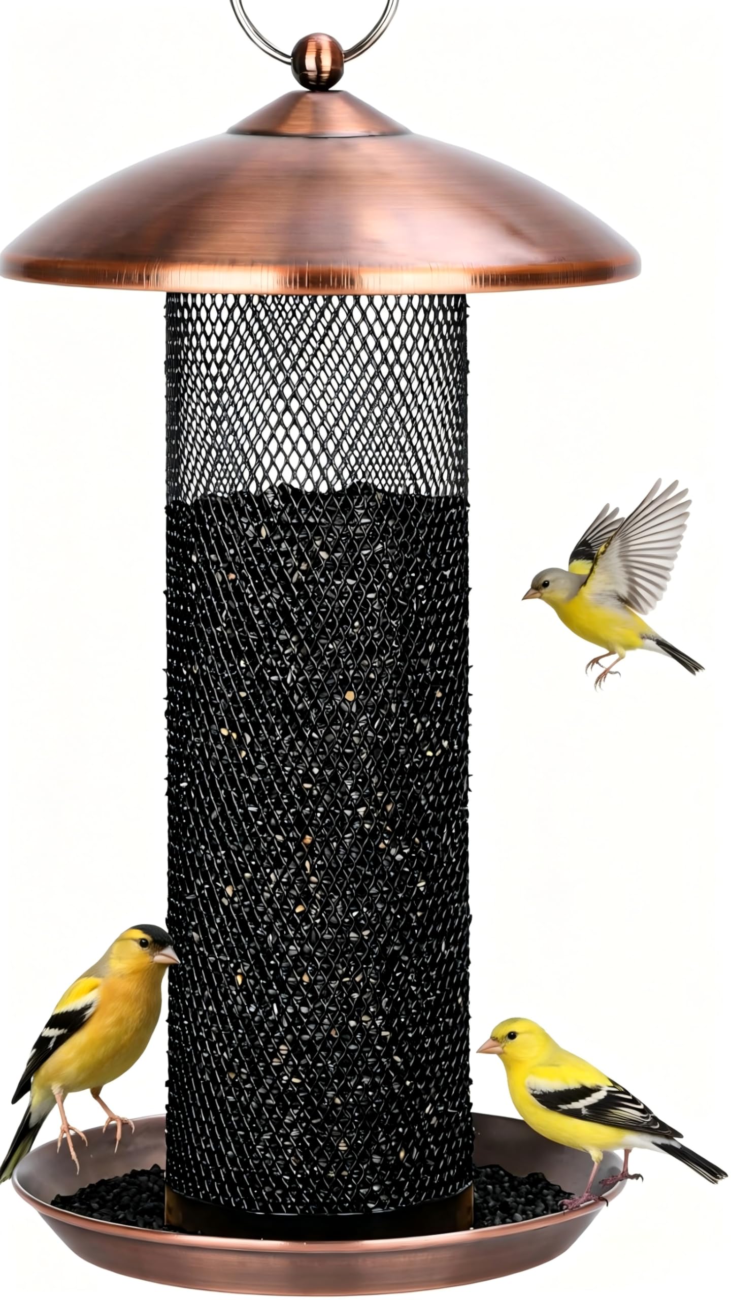 Gtongoko Finch Bird Feeder Copper Mesh