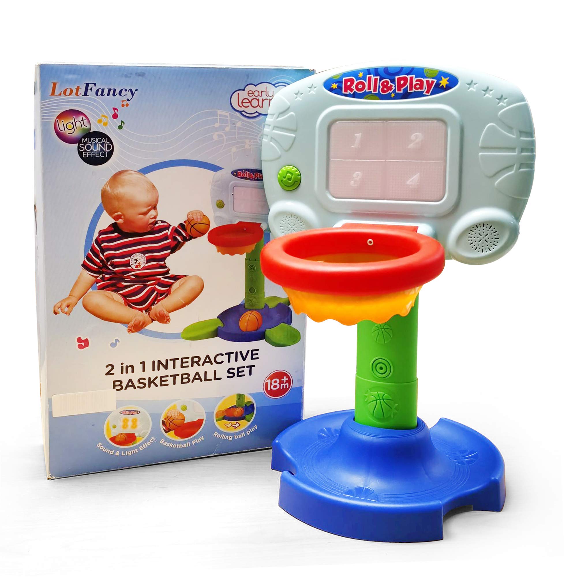 Buy LotFancy Basketball Hoop for Kids Toddlers, Infant 2 in 1 Sports