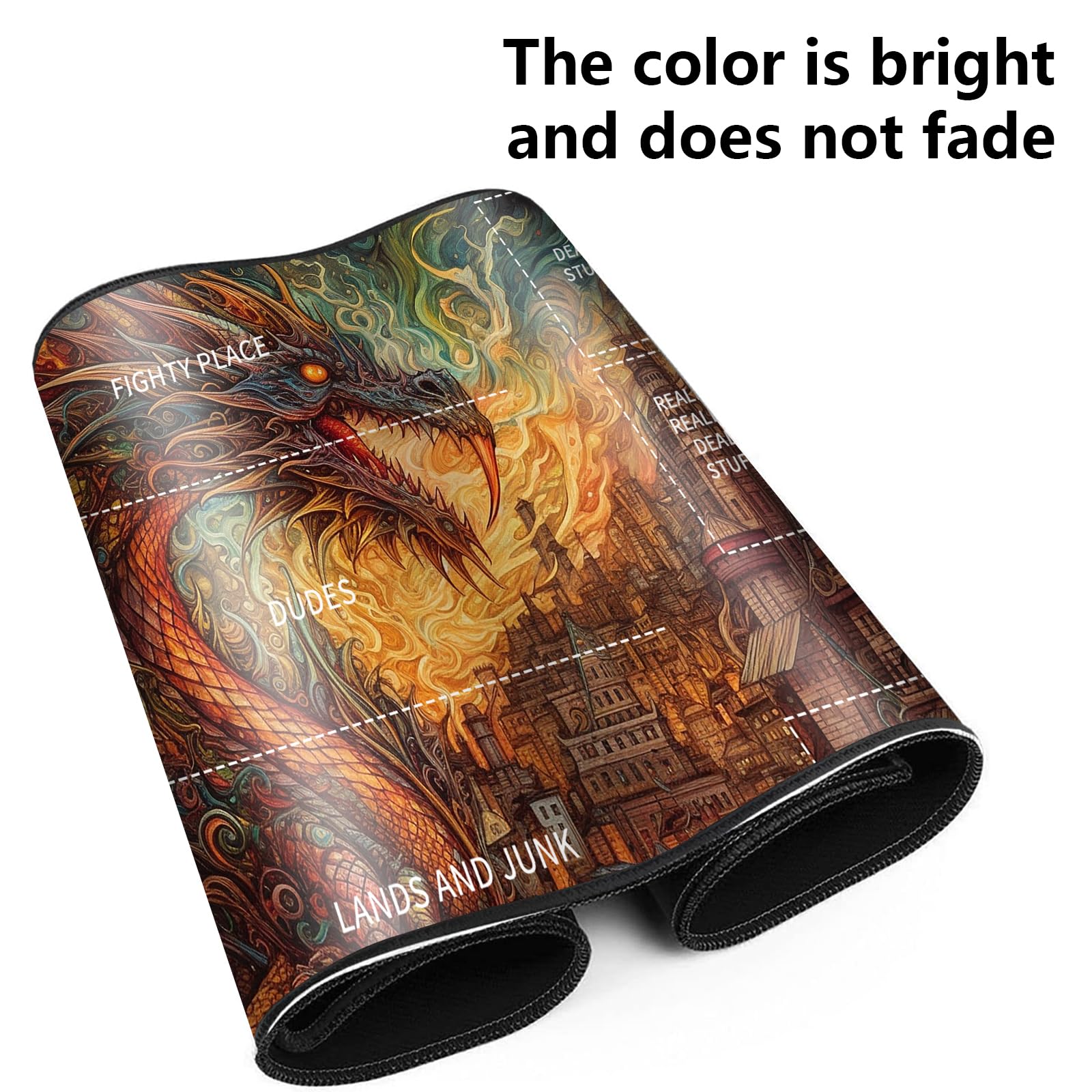 Amazon.com: Playmat for MTG,Card Playmat Stitched with Zones for