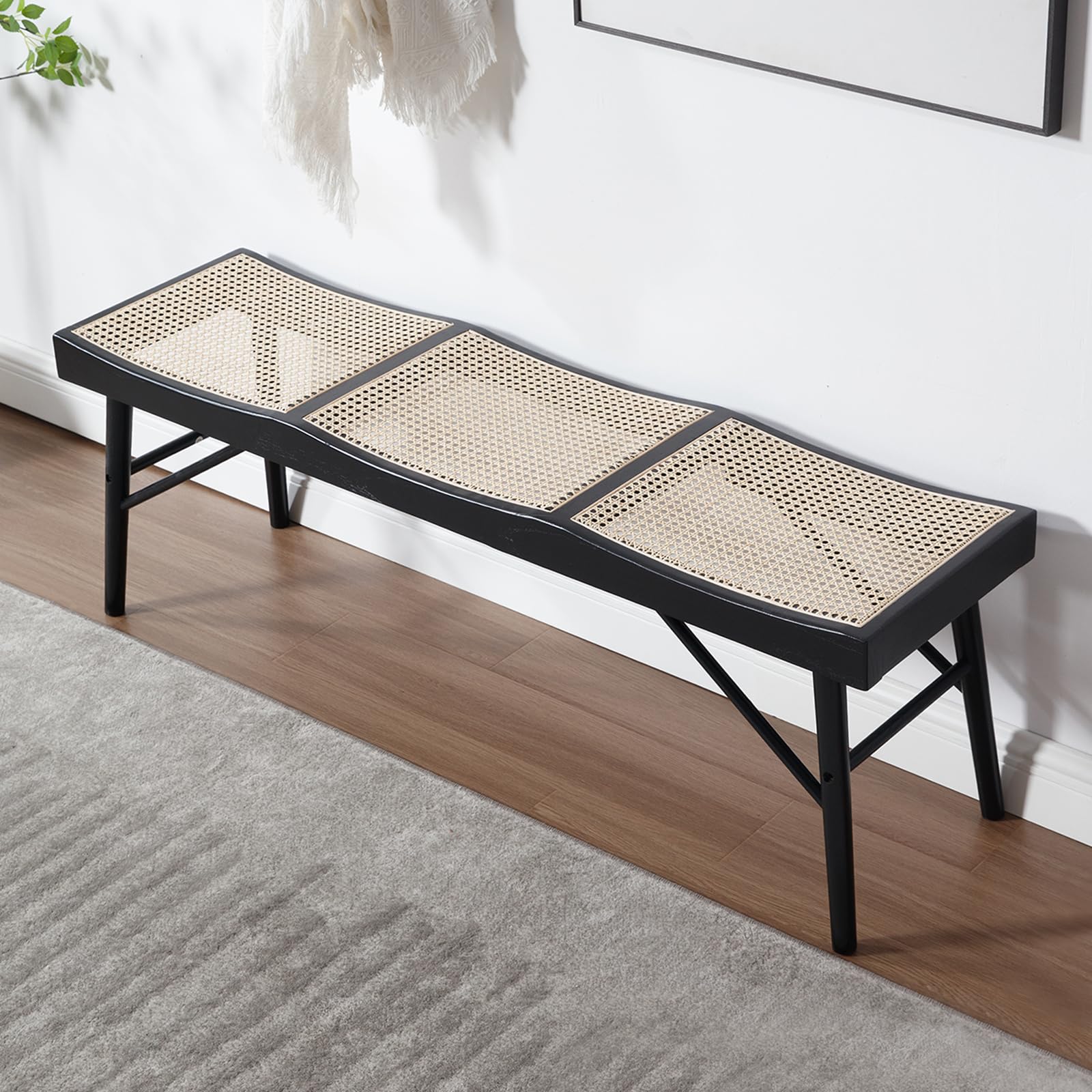 Wood Bench For End Of Bed Elenore Solid Wood Entryway Bench With