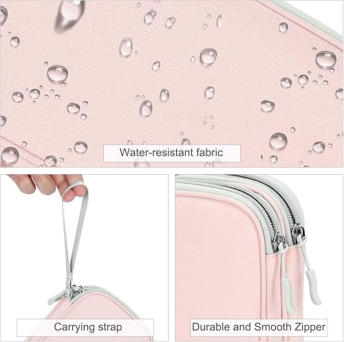 Miniatura 4 de FYY Organizador para cosas electrónicas, para viajes, para cables, celular y auriculares, estuche portátil, impermeable, doble capa, bolsa de