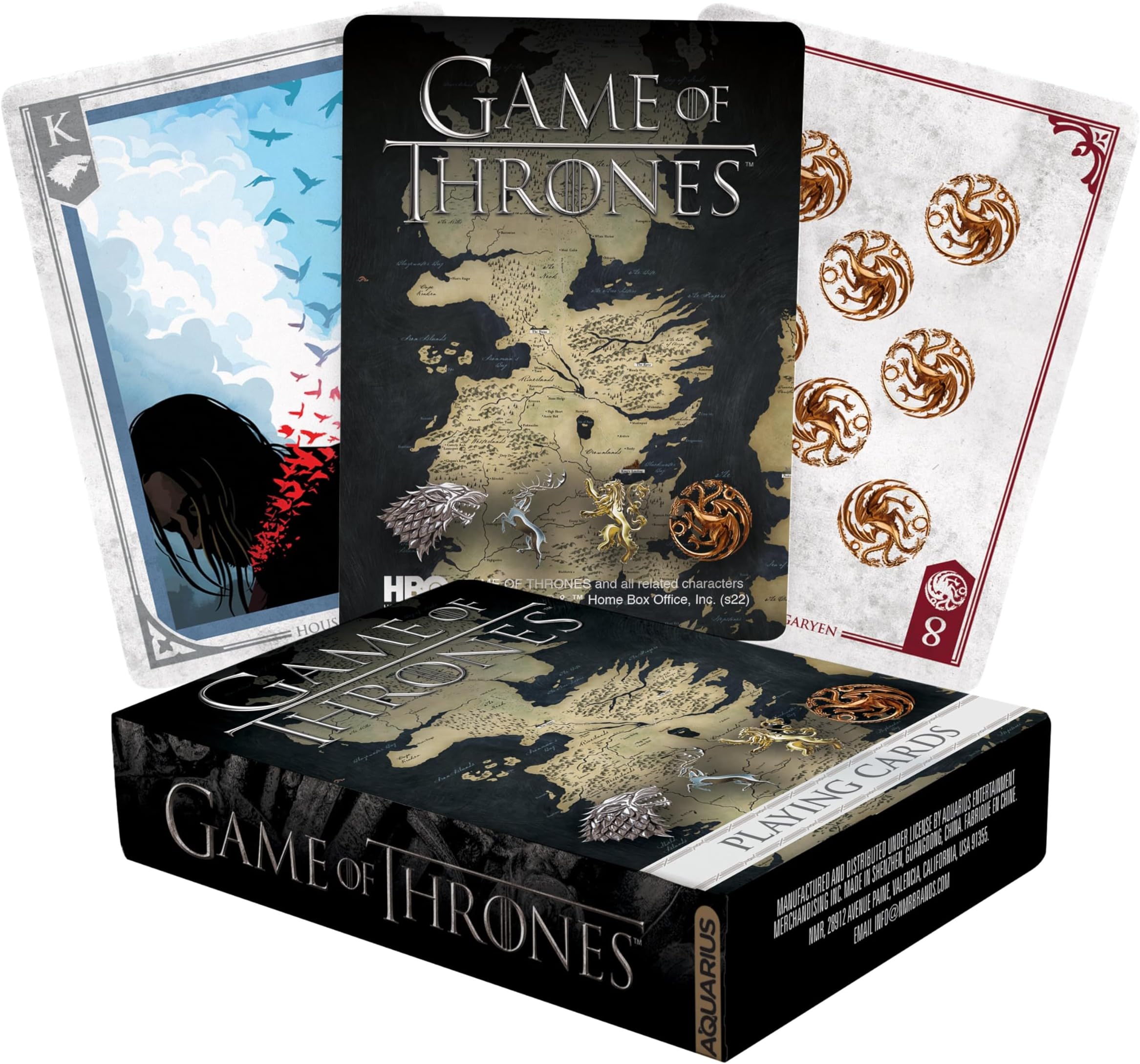 AQUARIUS Games of Thrones Playing Cards - Games of Thrones Themed Deck of Cards for Your Favorite Card Games - Officially Licensed Games of Thrones Merchandise & Collectibles