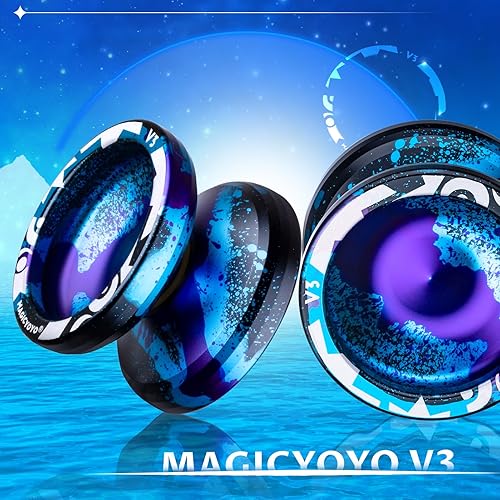 Miniatura 9 de MAGICYOYO Yoyo profesional sensible V3 Yoyo de aleación de metal para adultos principiantes Yoyo giratorio con rodamiento KK  herramienta de