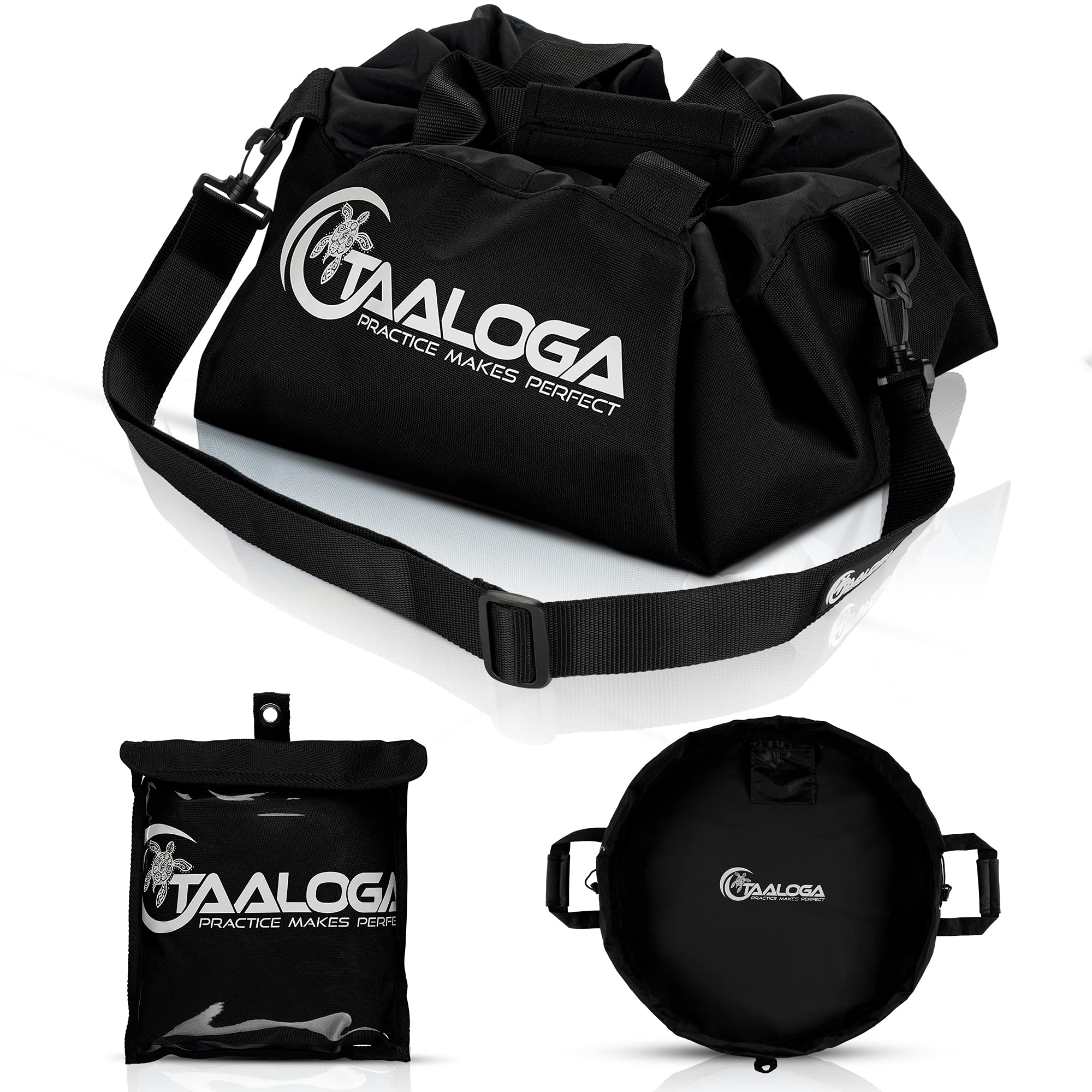 TAALOGA® Wechselmatte zum schonenden An - und Ausziehen des Neoprenanzugs | Perfekte Action Tragetasche für alle nassen Sachen nach dem Schwimmen, Skifahren, Surfen oder Triathlon