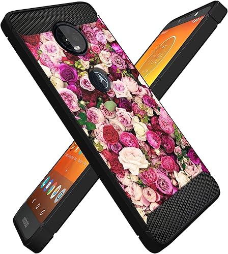 Miniatura 41 de CasesonDeck Funda ajustada compatible con Motorola Moto E5 Plus/Moto E5 Supra, fibra de carbono, protección contra golpes y caídas, TPU flexible