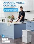 Midea Cube 20 Déshumidificateur pour sous-sol et chambres à la maison jusqu'à 1,500 Ft., Smart Control, Fonctionne avec Alexa (Blanc), tuyau d'évacuation inclus, ENERGY STAR 2025