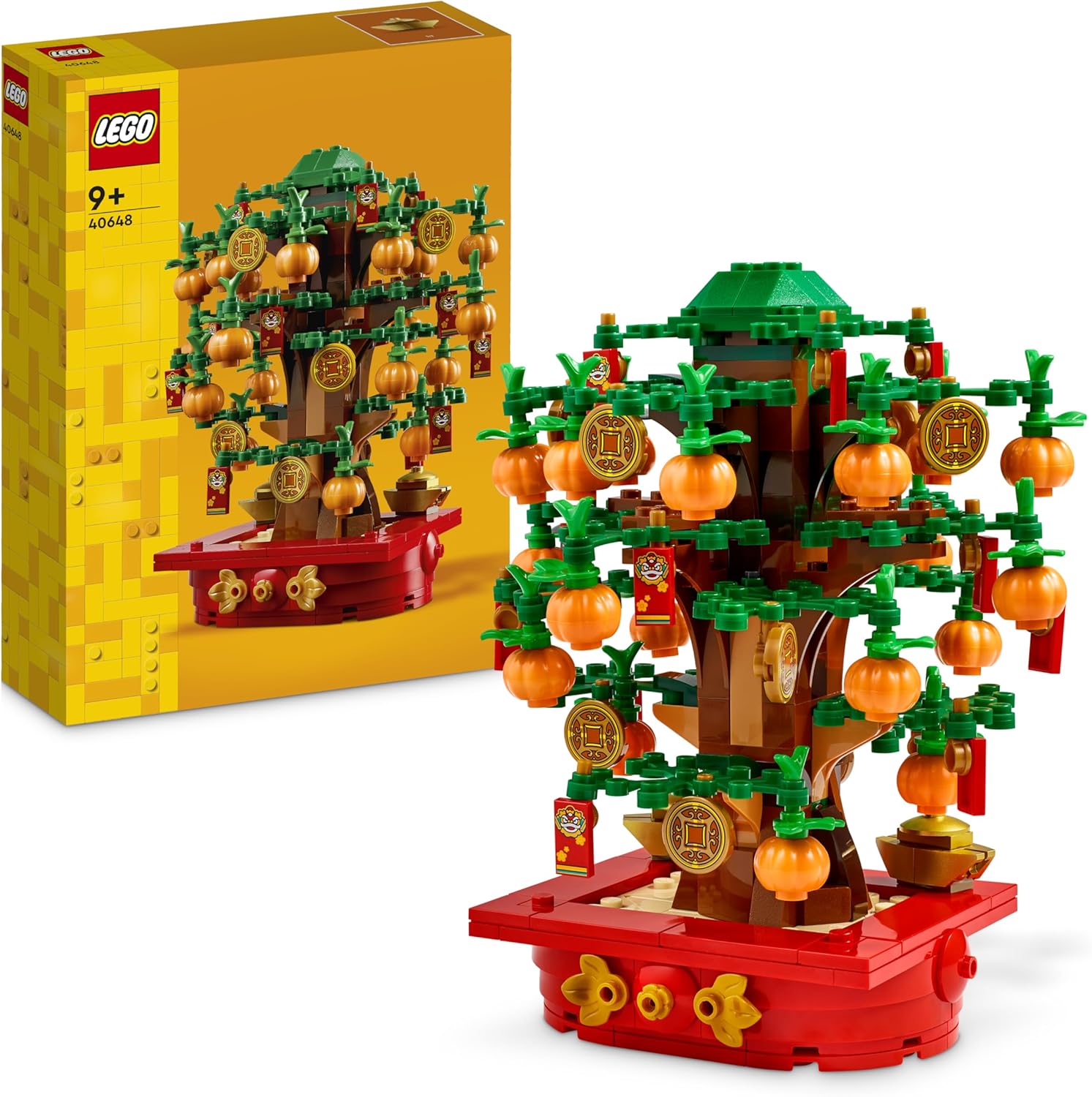 LEGO Money Tree Building Kit for Kids Aged 9 Plus, Lunar New Year Gift for Boys and Girls Sparks Pretend Play, Seasonal Decor 40648