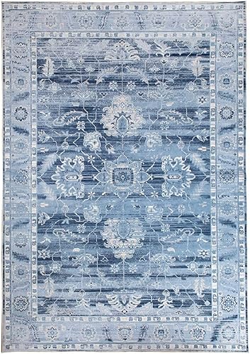 Miniatura 6 de Bohemian Soft Area Rug - 6x9 Large Boho Vintage Bedroom Rug, Machine Washable Enterway Mat Non Slip Low Pile Carpet for Living Room Bedroom Dining