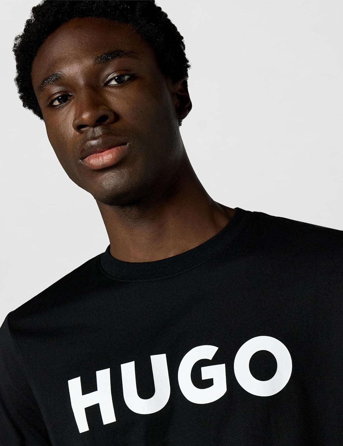 Hugo Mens Print Logo Short Sleeve T-Shirt - Image 3