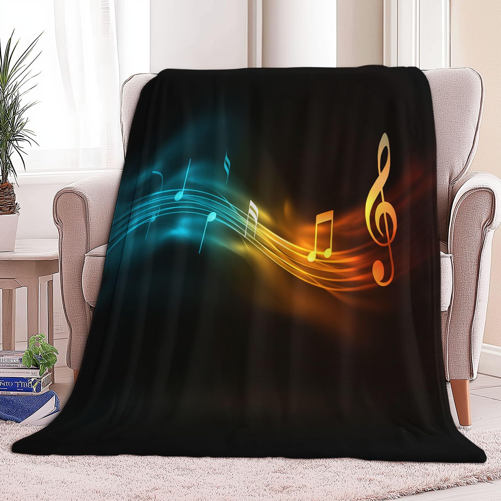 Minimalistyczny puszysty koc flanelowy 220 x 240 cm, z mikrofibry, na sofę i łóżko, miękki i ciepły koc flanelowy, czarny
