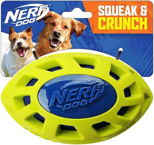 Fútbol Crunch de espuma TPRExo Elite Squeak Crunch de 6 pulgadas - AzulVerde