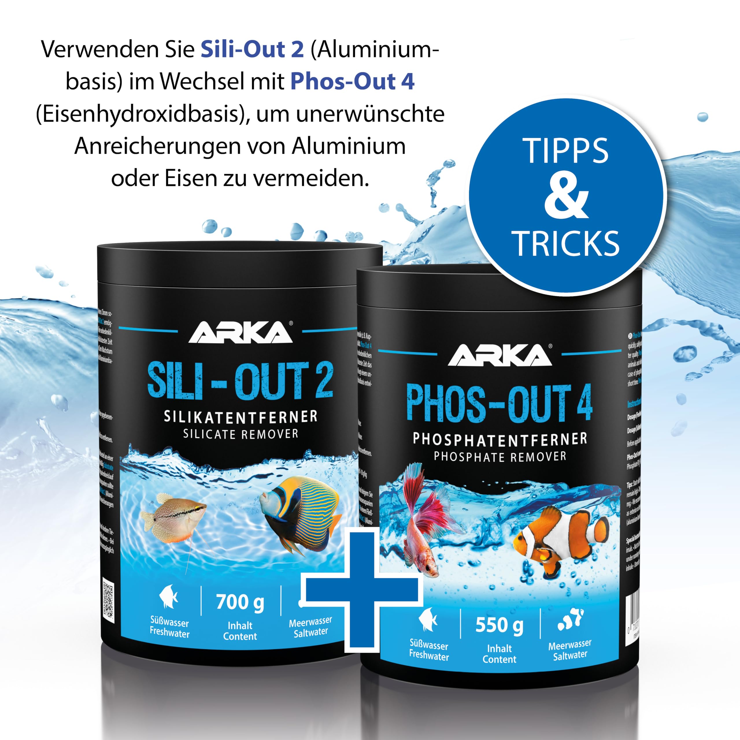 Microbe-lift sili-out 2-silicate and phosphate remover on aluminium basis for fresh and sea water, aquarium, 500 ml