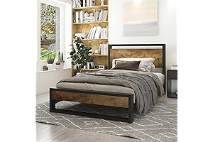 IMUsee Twin Bed Frame with Headboard for Kids Boys